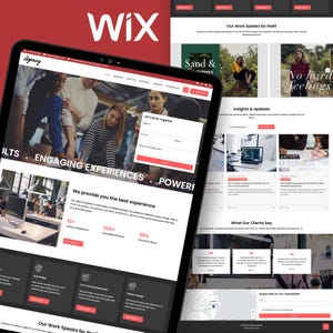 The Agency – Modern WIX Website Template | Coaching, Service Provider, website, designing, designer website designs, Designer website