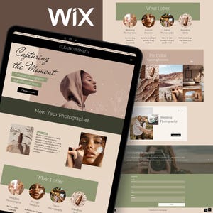 Wix Studio Photography Template | Elegant and Feminine Portfolio | Modern & Stylish Design for Photographers,Weeding,Portrait,Travel,Fashion