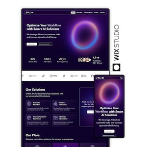 Animated Hi-Tech Business Website Template — AI, SaaS, Startup, Fintech, Automation, Dark Mode, Responsive, Corporate, Tech | Wix Studio