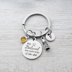 Nail Tech Keychain, Personalized Nail Polish Charm Keychain, Nail Tech Graduation Gift, Manicurist Accessory, Gift for Nail Tech