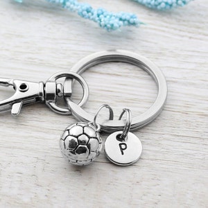 Soccer Charm Keychain, Soccer Charm Key Chain, Soccer Coach Gift, Personalized Soccer Team Accessory, Soccer Gift Idea, Sports Team