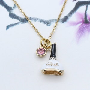Nail Polish Necklace, Nail Tech Charm Jewelry, Personalized Nail ...