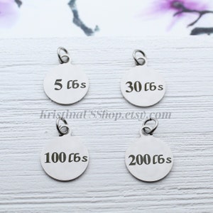 Weight Loss Tracker Charms, Weight Loss Journey, Milestone Charms, Loosing Weight Goals, Weight Tracking Gift, Weight Loss Engraved