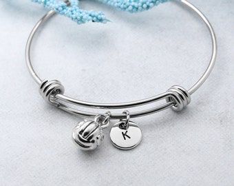 Bracelet volley-ball, breloques personnalisées volley-ball, bijoux de water-polo, cadeau pour joueur de volley-ball, cadeaux pour une équipe de volley-ball, cadeau pour entraîneur