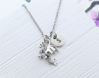 Collier de charme de dragon personnalisé, bijoux de charme de dragon, cadeaux de dragon, cadeau pour aimer le dragon, charme de dragon de bricolage