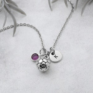 Soccer Necklace, Soccer Jewelry, Soccer Coach Gift, Soccer Charm, Personalized Soccer Team Necklace, Soccer Gift Idea, Sports Lover
