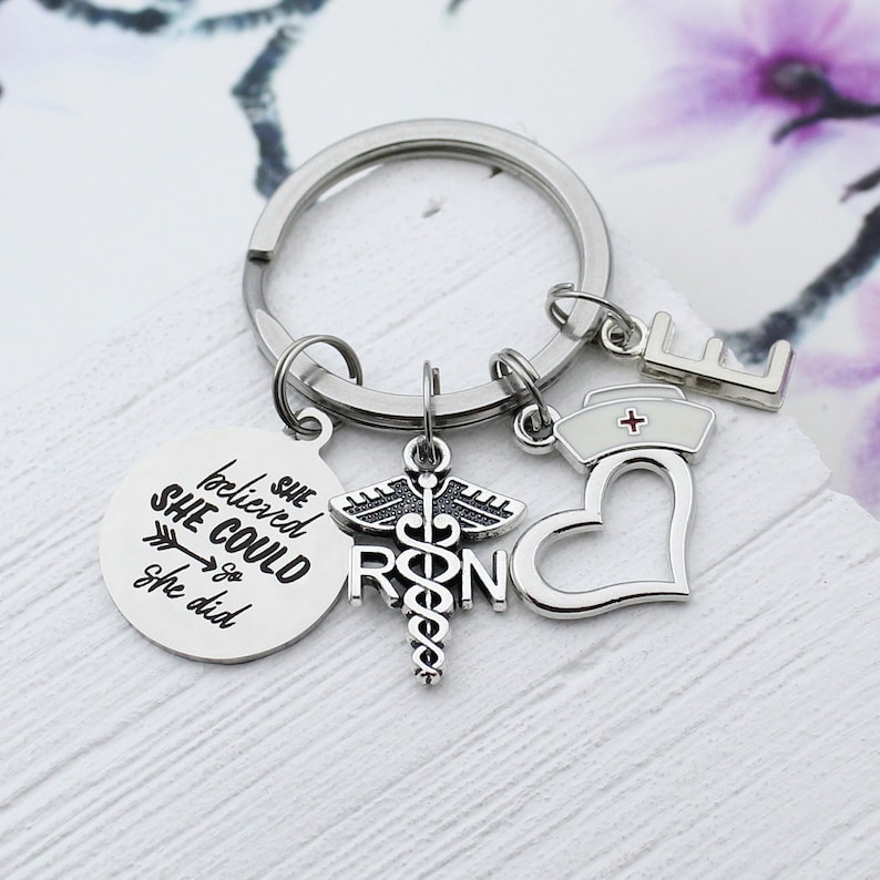 Nurse Graduation Gift Nurse Keychain Personalized Rn Bsn Np - Etsy