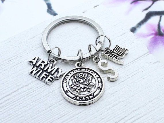 Army wife keychain clearance