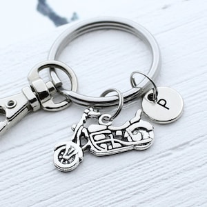 Motorcycle Keychain, Motorcycle Charm Key Chain, Personalized Biker Accessory, Motorcycle Gift Idea, Motorcycle Lover, Motor Bike Gift