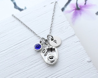 Collar de béisbol, joyería de béisbol, collar de encanto de béisbol, collar de equipo de béisbol personalizado, idea de regalo de béisbol, amante de los deportes