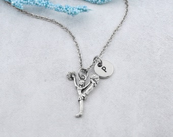 Cheerleader Charm Necklace, Personalized Cheerleader Jewelry, Cheerleader Coach Gift, Cheerleader Team Gifts, Cheerleader Girl Accessory