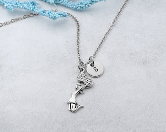 Collana cheerleader, gioielli personalizzati con ciondolo cheerleader, idea regalo cheerleader, regali per la squadra di cheerleader, regali per l'allenatore - Italia