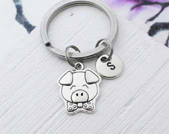 Porte-clés cochon, porte-clés breloque cochon personnalisé, accessoire cochon, cadeau pour amateur de cochon, cadeau cochon, porte-clés Animal, cadeau agriculteur, cadeau pour animaux de compagnie