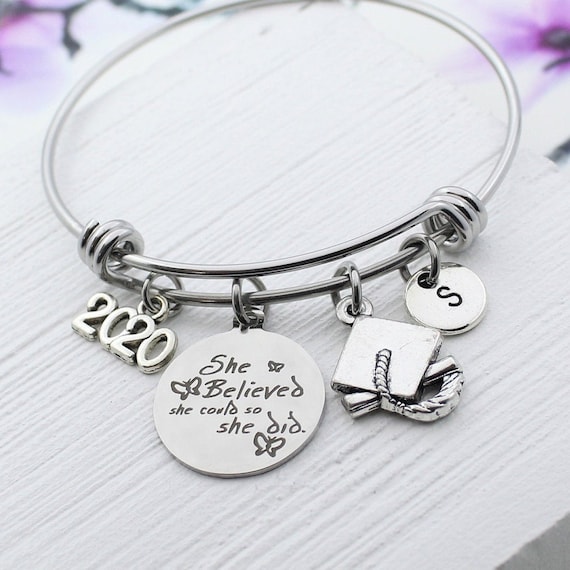 Graduation bangle best sale bracelet
