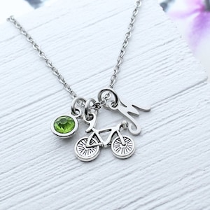 Bicycle Necklace, Bike Necklace, Personalized Charm Necklace, Cyclist Gift idea, Bike Gift Jewelry, Biker Gift, Mountain Biking Gifts