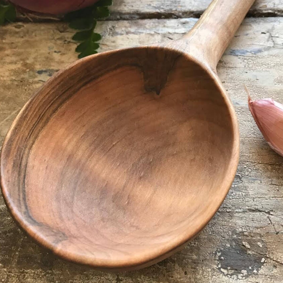 Large Maple Serving Spoon