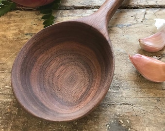 Large Walnut Serving Spoon