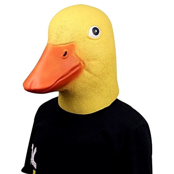 Yellow Duck Mask Quacker Latex Made Soft Cute Yellow Duck - Etsy