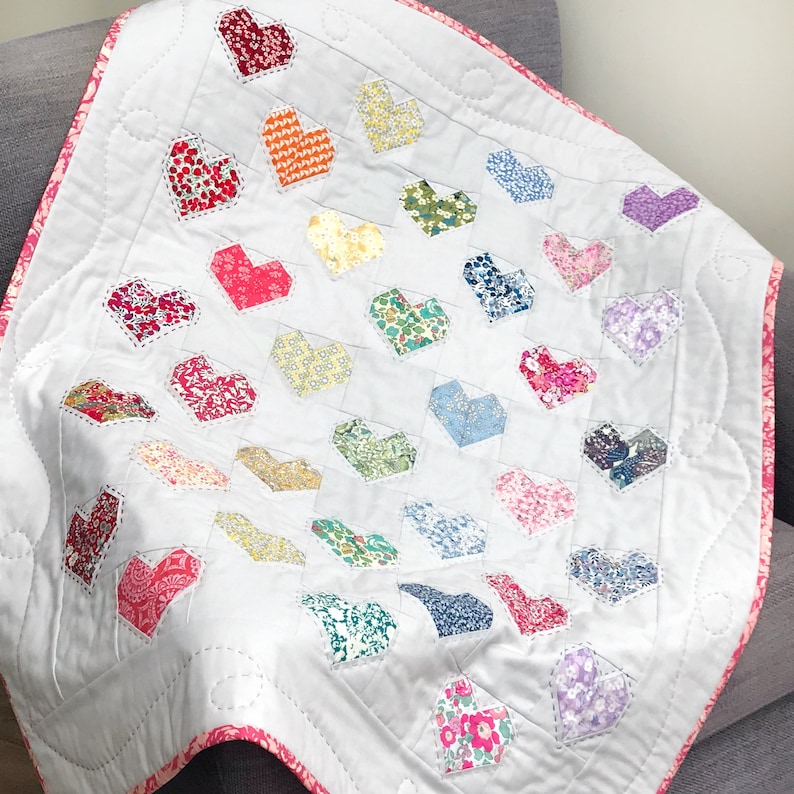 Sweet Heart of Mine Quilt Baby Quilt Pattern PDF download | Etsy