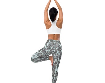 Gebrochenes Glas Yoga Hose-Weich und dehnbar, ideal für Workouts und Laufen, perfekt für Yoga, Fitness, aktiven Lebensstil