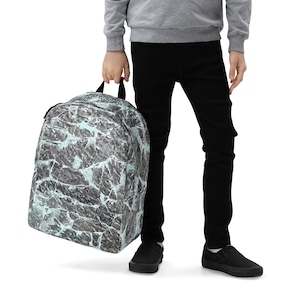 Sac à dos scolaire en verre brisé avec compartiment intérieur pour ordinateur portable et poche cachée