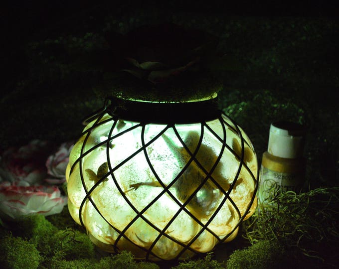 Whimsical Fairy Lantern - LED Illuminated, Delicate Flower Top - Ideal Nursery Nightlight/Enchanting Christmas Present