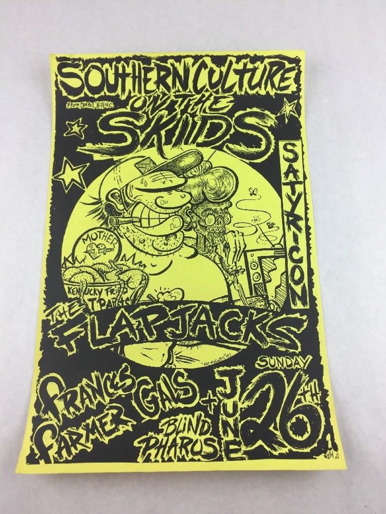 Vintage Posters Grunge Punk Rock Various Bands 1980s /& 1990s Various Locations