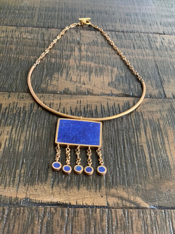 Lapis Lazuli Necklace Pendant - Gold Lapis Lazuli Pendant Necklace Lapis Lazuli Necklace Pendant - Gold Lapis Lazuli Pendant Necklace