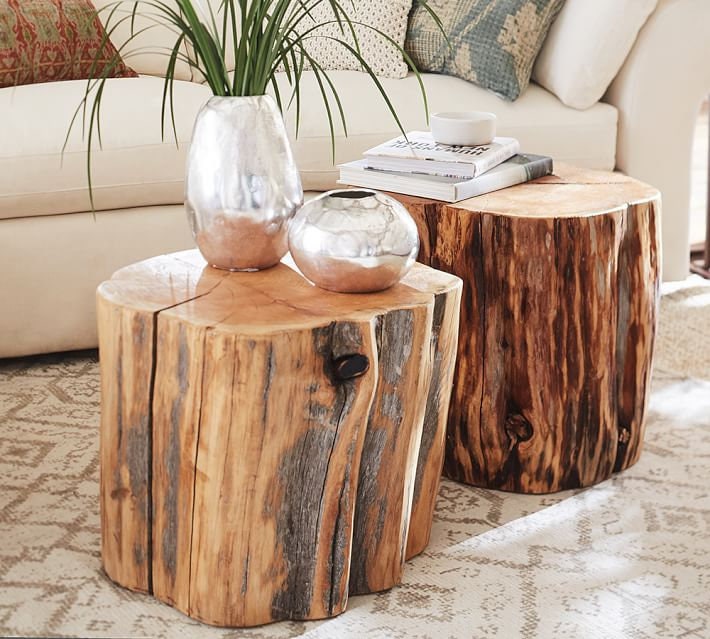 Large Stump Table Reclaimed Etsy