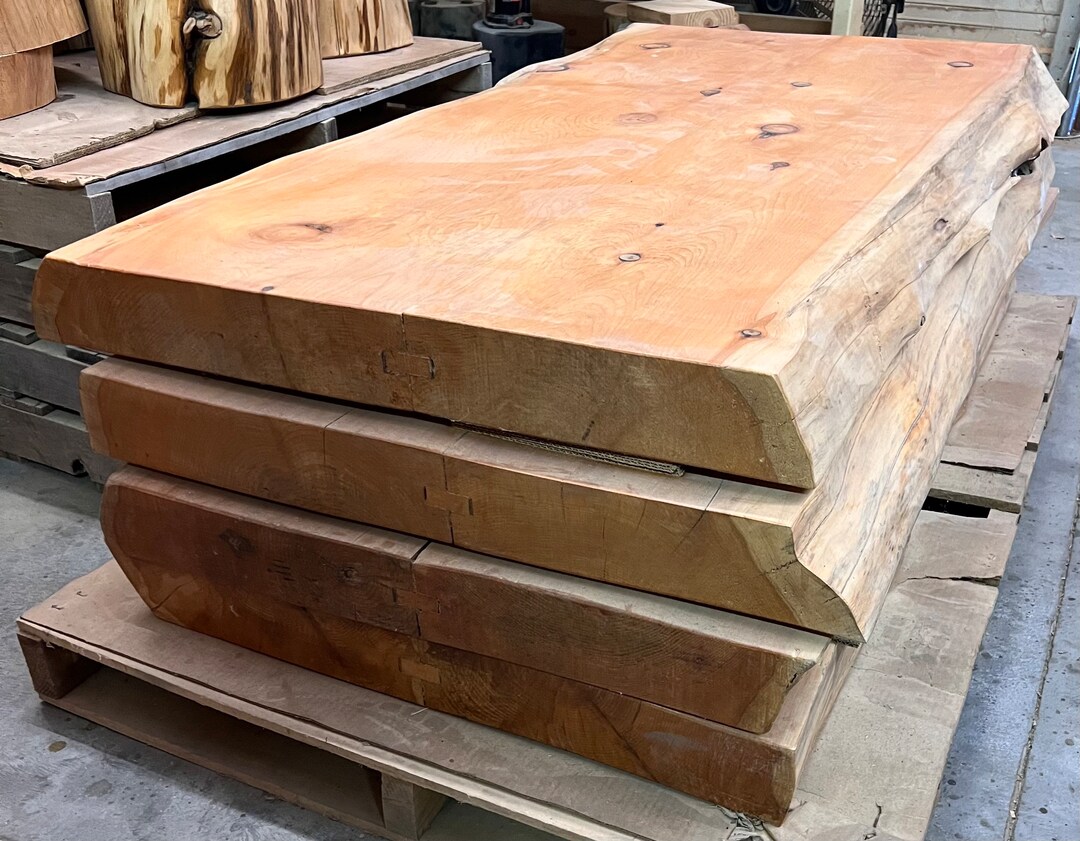 Photo inspiration: Picture Idea: Live Edge Slab Table Reclaimed