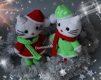 Crochet Pattern /Kitty/Christmas kitty Amigurumi PDF only