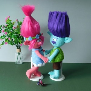 Crochet Pattern Trolls/2 Patterns Together -Pdf Crochet Patterns- Poppy and Branch -Trolls/Amigurumi PDF only/