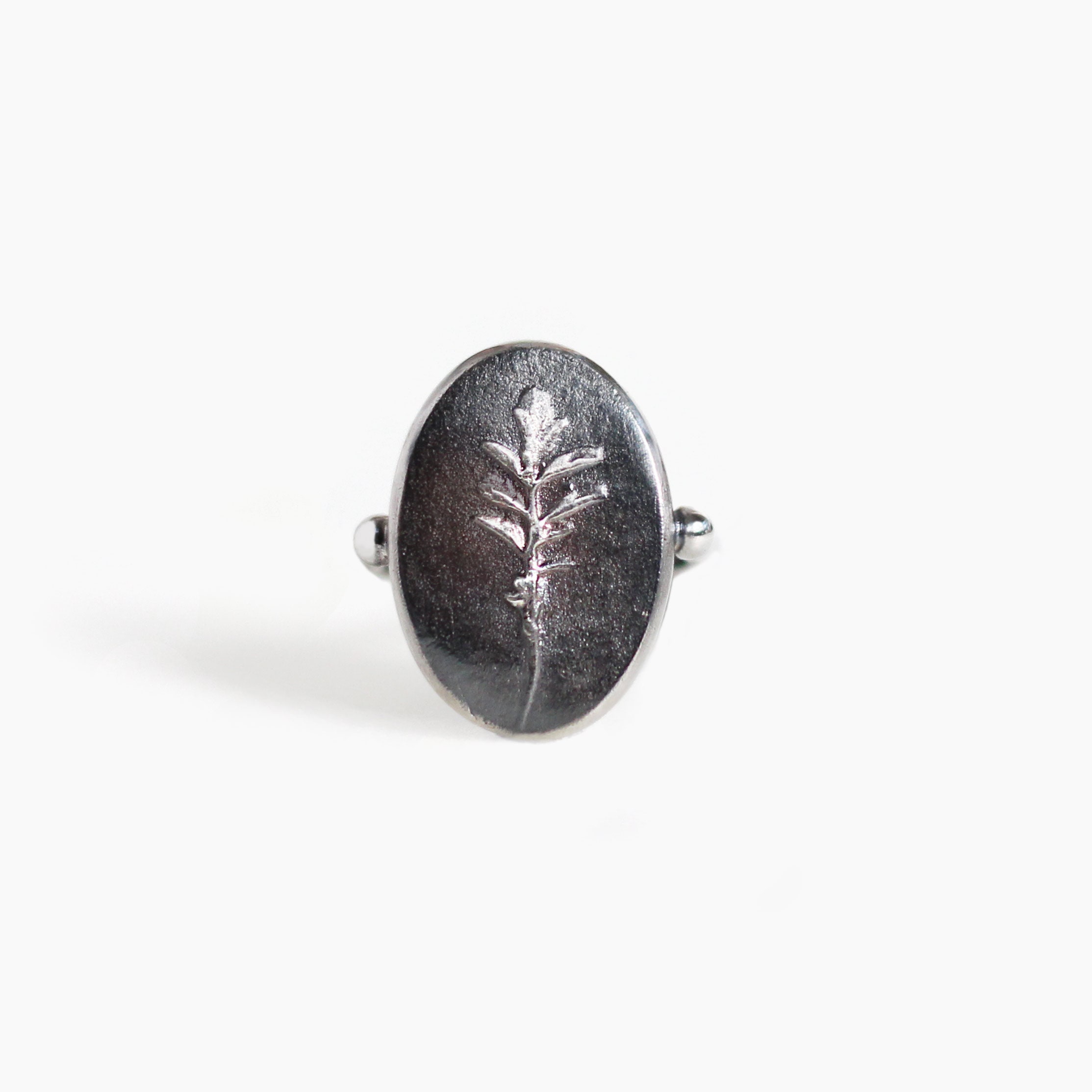 Fossil Leaf ringHandmade sterling silver ringBirthday | Etsy