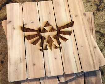 Laser Cut Twilight Princess Triforce Plaque