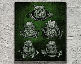 Impresión de armadura de poder fallout