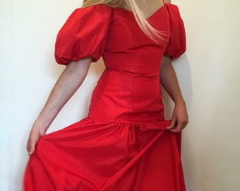 80's taffeta bridesmaid dresses