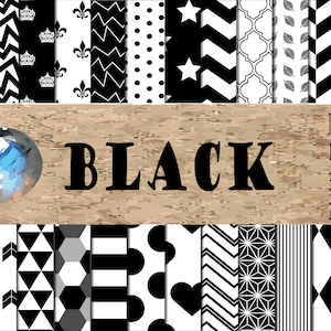 Papel digital - Patrones negros