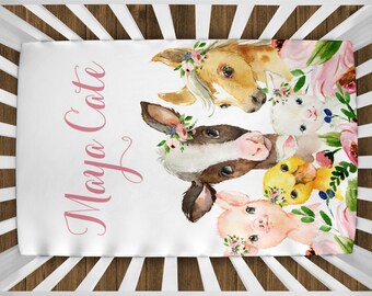 cow print crib sheet