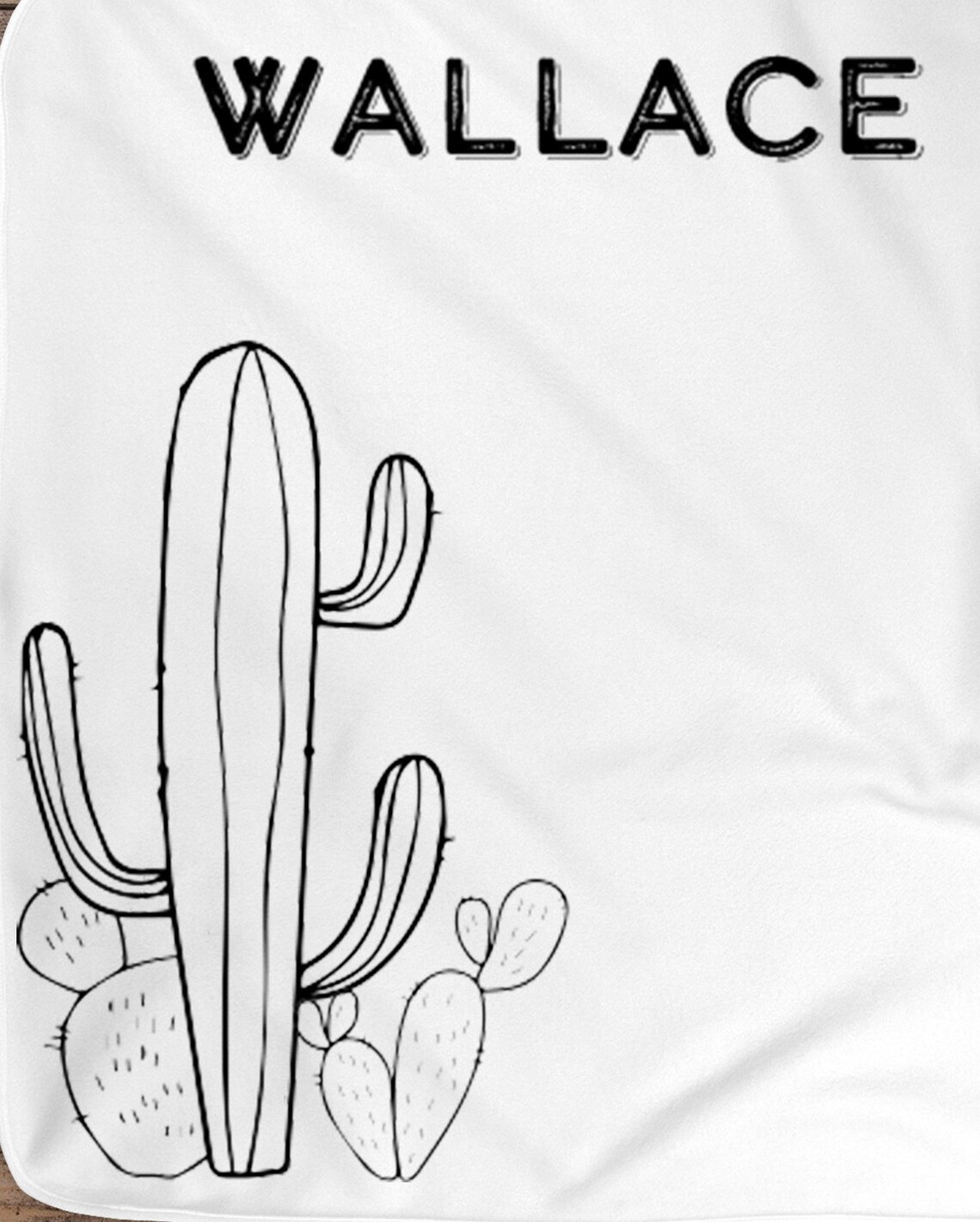 Cactus Milestone Blanket Western Custom Blanket Milestone Etsy