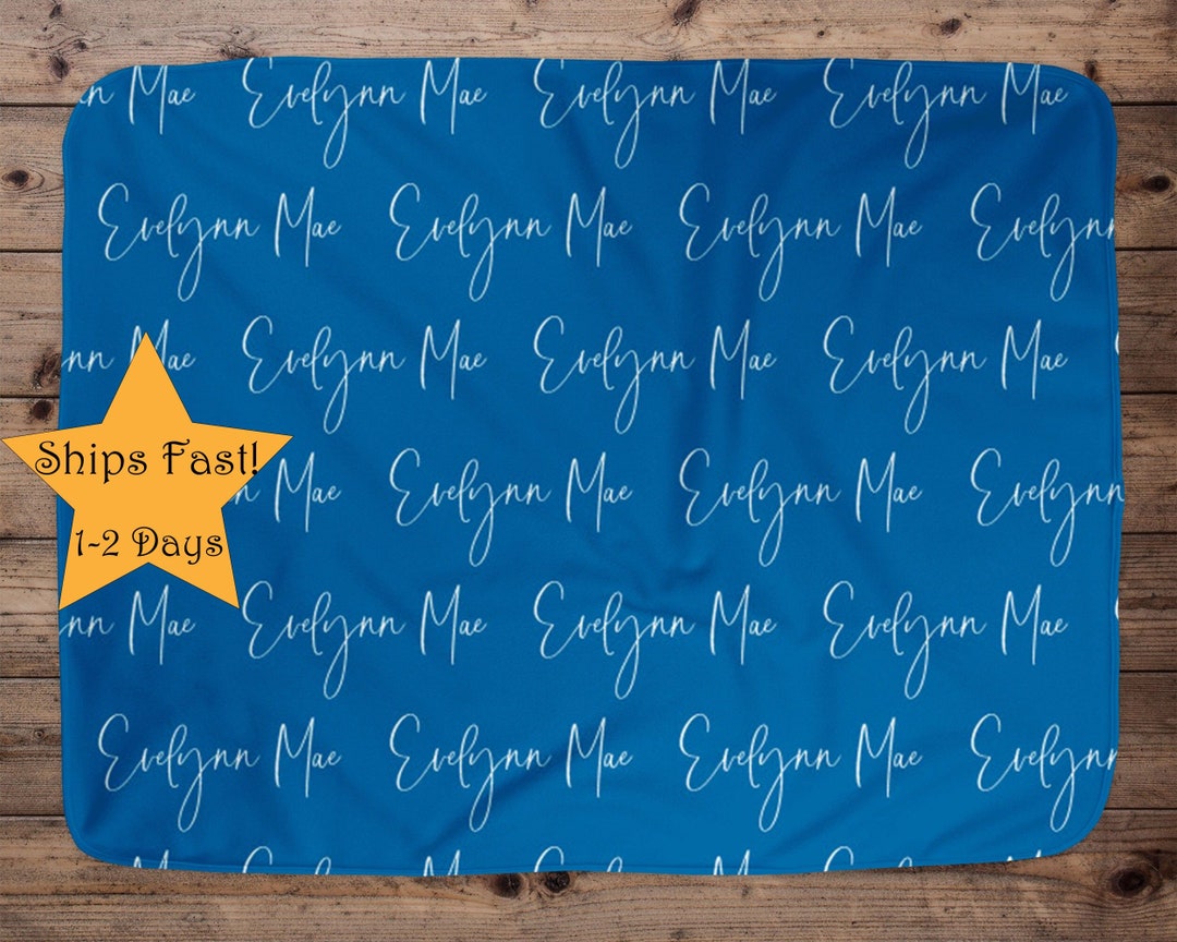 Personalized Baby Blanket Baby Blanket Name Blanket Unisex Etsy