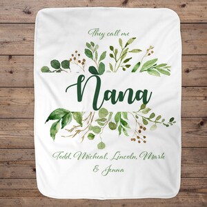 Customized Grandmother Blanket, Mothers Day Gift, Mom Gift, Mom Blanket, Gift For Mom, Personalized Mom Blanket, Custom Name Blanket, Mother