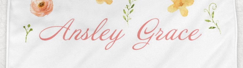 Minky Baby Floral Woodland Blanket Custom Baby Blanket Deer Blanket Name Baby Blanket,Unique Baby Gift Baby Blanket Woodland Bedding