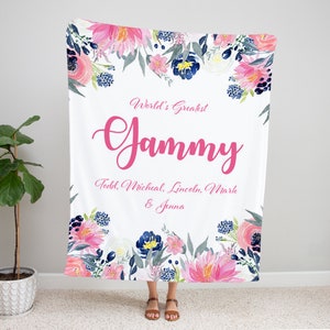 Customized Mother Blanket, Mothers Day Gift, Mom Gift, Mom Blanket, Gift For Mom, Personalized Mom Blanket, Custom Name Blanket, Grandma