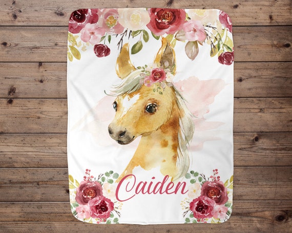 Baby girl horse blanket hotsell