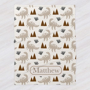 Personalized Dinosaur Pattern Name Boy Blanket, Baby Blanket, Name Toddler Blanket, Dino Baby, Dinosaur Blanket, Baby Boy Blanket, Dinosaur