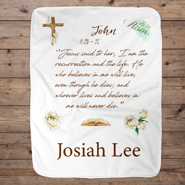 Bible Baby Blanket Etsy