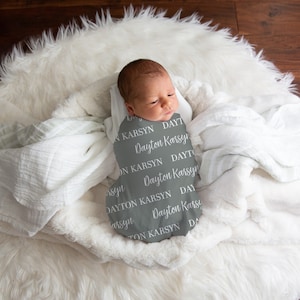 Personalized Baby Name Swaddle, Customized Baby Gift, Custom Coming ...