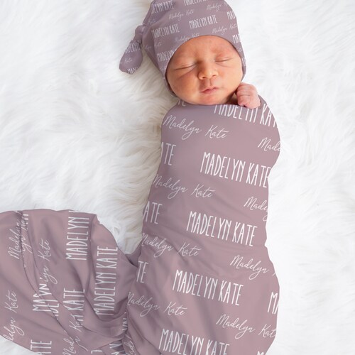 Personalized Baby Girl Custom Sunflower Name Swaddle and Etsy