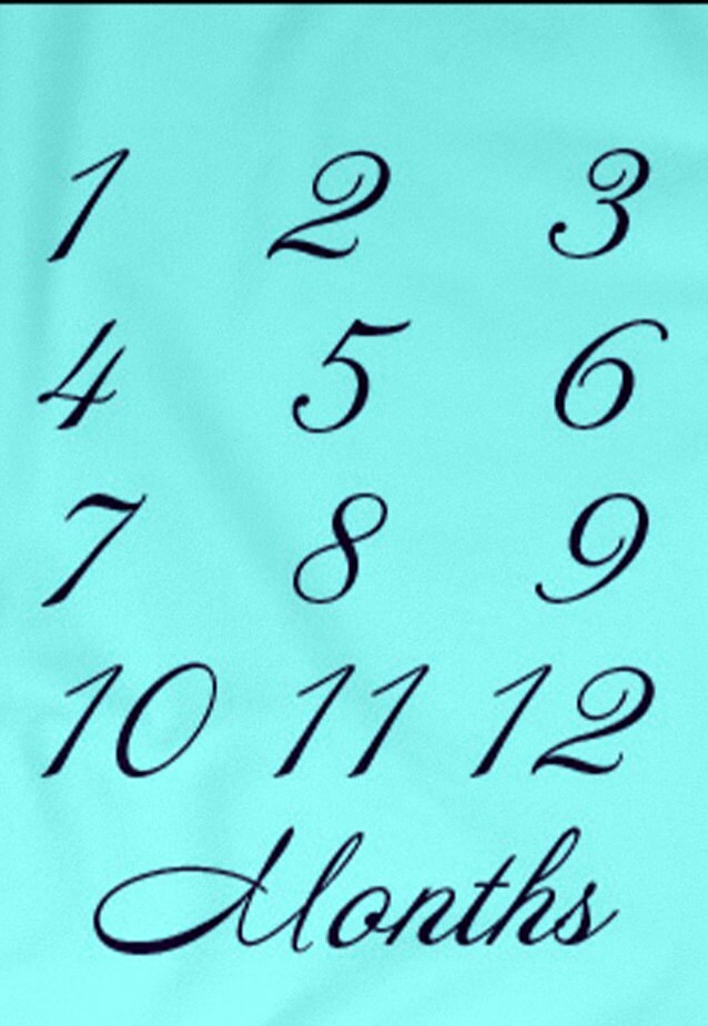 Blue Baby Blanket Milestone Blanket Sporty Baby Bedding Etsy