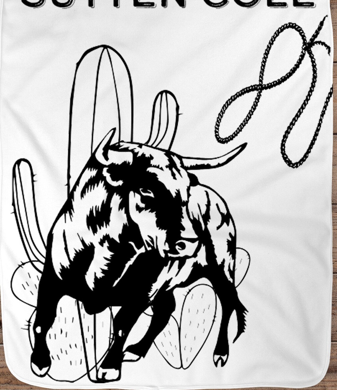 Personalized Bull Blanket Western Custom Blanket Blanket Etsy